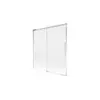 Mexen Rox 2-delna premična kopalniška zavesa 150 x 150 cm, prozorna, krom - 8C9-150-001-01-00