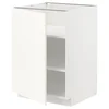 METOD Podni element s policama, bela/Vallstena bela, 60x60 cm
