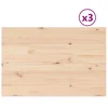 Stolne ploče 3 kom 80x53x1,7 cm od masivne borovine pravokutne