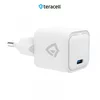 Kucni punjac Teracell Evolution TC-14GP, GaN, PD 3.0, 20W sa PD iPhone lightning kablom beli 1.2m