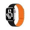 Silikonska narukvica za Apple Watch sa magnetom crno narandzasta 38/40/41mm
