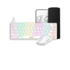 Tastatura + miš + podloga Gamdias Hermes E4 bela