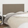 Uzglavlje boje taupe 200x5x118/128 cm tkanina