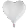 33 Folija balon v obliki srca TG66235-1 Bel helijev Valentinov zaroka poroka