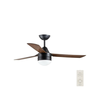 BAYSIDE 531018 - Plafonski ventilator MEGARA, 2xE14/15W/230V, crne boje, sa daljinskim upravljačem