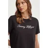 TOMMY HILFIGER Majica  črna / bela