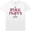 Pink Floyd In Concert Puff Print White L Majica
