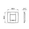 GEWISS GW16122VZ poklopac okvir ONE 2M