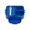 Posoda za malico z vilico 3 kos Vivid blue – Mepal