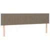 Vidaxl Posteljno vzglavje taupe 160x5x78/88 cm blago