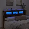 LED uzglavlje boja dimljenog hrasta 180x18,5x103,5 cm