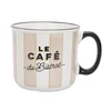 shumee Elegantna skodelica Bistrot 450 ml bež črte