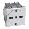 AXOLUTE KLIZNA FLAT UTIČNICA/2P+E 16A-2M/SREBRNA HC4140/16F