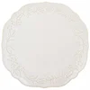 Krem porcelanast krožnik za večerjo, 25,5 cm, raven, Sarmatia