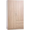 Ormar FANDRUP 97x176 2 vrata 3 fioke boja svetlog hrasta