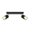 Sollux SL.1070 - Spot svetlo NERO 2xGU10/40W/230V crna/zlatna
