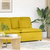 Modularna sofa s jastucima žuta 100 cm