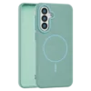 Leather Grip MagSafe maska za Samsung Galaxy S23 FE - Tirkizna