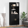 Highboard Crni hrast 69,5 x 32,5 x 180 cm Konstruirano drvo
