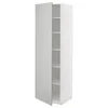 METOD Visoki element s policama, bela/Havstorp svetlosiva, 60x60x200 cm