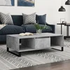 Stolić za kavu siva boja betona 104x60x35 cm konstruirano drvo