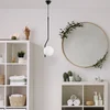 Opviq Luster Tulip-13818, 15cm, IP20, Belo-crni