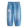 Next Kavbojke moder denim / svetlo roza / bela / off-bela
