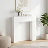 Okvir za kamin Bijela 102 x 18 x 100,5 cm Konstruirano drvo