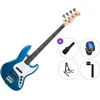 PSD Guitars JZB-100 Standard SET Blue Električna bas kitara