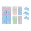 Kalup za peko 6 kosov mix oblik BABY, DONUT, HEART silikon