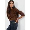 Trendyol Brown Button Detailed Knitwear Sweater