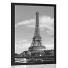 Plakat čudovita panorama Pariza v črnobeli varianti - 20x30 no frame