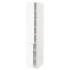 METOD Visoki element s policama/2 vrata, bela Enköping/bela im. drveta, 40x60x220 cm
