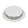 BAROK DEZERTNI SET SILVER PORCELAN W7-2 7/1