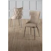 Hanah Home Alpa set stolica, 85x59x98 cm, 4 dijela, Smeđa