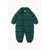 Tinycottons kombinezon otroški GREEN CHECK PADDED OVERALL