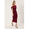 Trendyol Milla Ženska haljina Twoss24El00563, Bordo