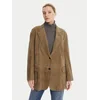 Weekend Max Mara Usnjena jakna Rolanda 2525446071650 Rjava Oversize