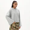 Cropp - Črna pulover s kapuco - light grey