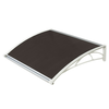 Gutta nadstrešnica za vrata 82x120cm bela baza ploca 6mm bronza ( 997 )