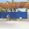 Uvlačiva bočna tenda plava 220 x 1200 cm