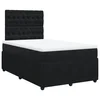 Vidaxl Box spring postelja z vzmetnico črna 120x190 cm žamet