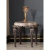 Casa Padrino luxury baroque side table gray/brown/gold H. 60 cm - Baroque furniture