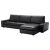 KIVIK Sofa 4-sed, s lenjivcem/Grann/Bomstad crna