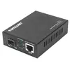 Intellinet Gigabit PoE+ Media Converter, 1x1000Base-T RJ45 Port to 1xSFP Port, PoE+ Injector (Euro 2-pin plug)