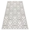 eoshop Preproga FLAT SISAL 48731960 Kvadratni diamant, geometrijska krema/siva ( - Velikost: 140x200 cm)
