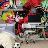 Tapeta lobanja v graffiti varianti - 147x99