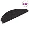 Samoljepljivi otirači za stepenice 30kom antracit 65x22,5x3,5cm