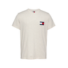 Tommy Jeans za moške. DM0DM20740 Majica tankega kroja z belim logotipom (M), Bela, Priložnostno, Bombaž, Kratek rokav