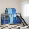 Okvir Krevet za Dječji Loft Crna i Plava 100 x 190 cm Metal